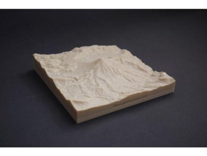 mount damavand decor mountain terrain topography volcano 3d print model - Mito3D