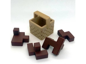 chocolate basket akaki 1 puzzles puzzle 3d print model - Mito3D