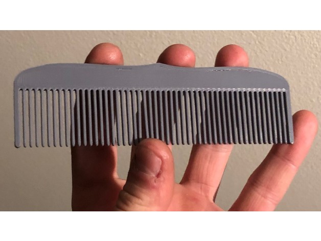 peine accesorios peinado cabello 3D print model - Mito3D