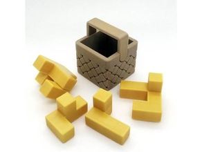 egg basket akaki 6 puzzles puzzle 3d print model - Mito3D