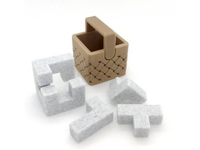 ice cream basket akaki 7 puzzles 3d print model - Mito3D