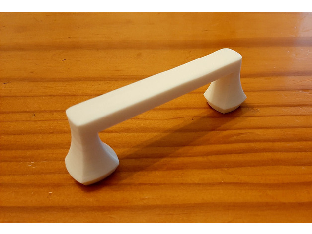 sculpté tiroir manipuler décor cabinet porte 3D print model - Mito3D