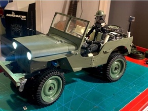 cerchio 12mm esadecimale jjrc q65 pneumatici veicoli ossum jeep 3d print model - Mito3D