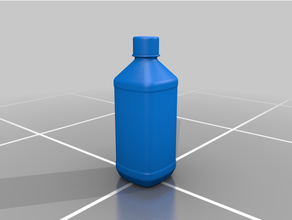 fiji water bottle 500ml props 3d print model - Mito3D