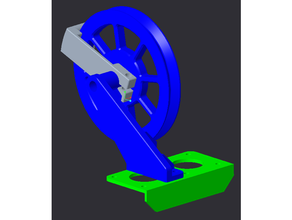 suporte extrudeur cal derramar ender 3 pró 3d impressora extrusoras 3d print model - Mito3D