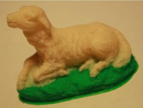 pecore natale presepe schaf animali ColorPrint multicolore multimateriale regard3d scansione scena Natività 3d print model - Mito3D