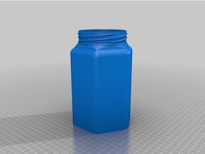 remix - storage jar coplanar base containers 3d print model - Mito3D