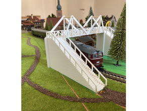pedestrian bridge buildings & structures model modeling support scale h0 3d print model - Mito3D