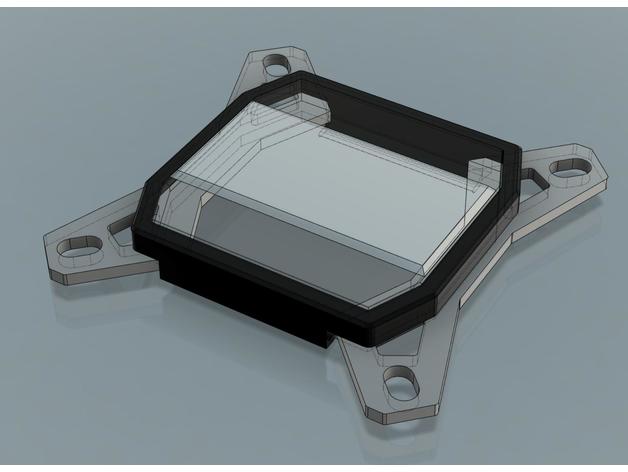 ısı kesici iv İşlemci blok rgb şerit Kulp destek su soğutma 3D print model - Mito3D