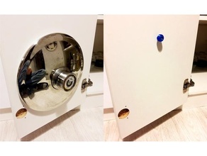 lid holder kitchen cupboard door organization cabinet frying handle hook organizer pan pot 3d print model - Mito3D