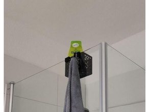 duschutensilienhalter mit gancio per asciugamani 10mm domestico dusche bagnoschiuma 3d print model - Mito3D