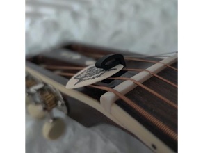 headstock mounted gitar toplamak Kulp destek müzik 3d print model - Mito3D