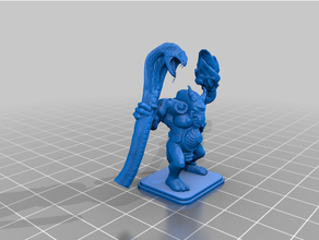 heroquest fimir mage toys & games 3d print model - Mito3D