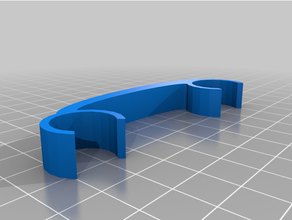 umbra double curtain rod decor rail 3d print model - Mito3D