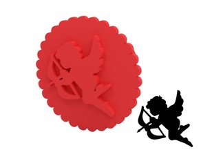 biscotto francobollo cucina cenare cookiecutter taglierina amore San Valentino giorno 3d print model - Mito3D