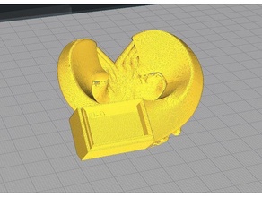 final cobra-style fan duct sidewinder x1 3d printer parts artillery bltouch fanduct 3d print model - Mito3D