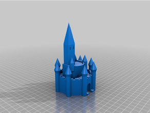 Fée Château bâtiments structures 3d print model - Mito3D