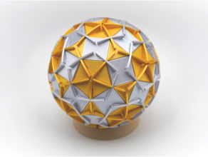 rhombicosidodecahedron bulmacalar aad arşimet katı Conway dönüşüm openscad çokyüzlü bulmaca eşkenar dörtgen 3d print model - Mito3D