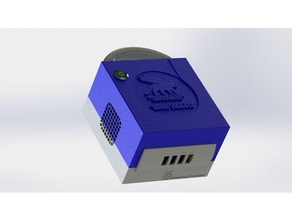 raspberry pi 4 gamecube inspired case 3d print model - Mito3D