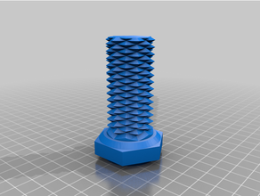 hex bolt mechanical toys 3d print model - Mito3D