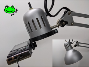 Ikea pirater aérien caméra monter travail lampe 3d impression trépied webcam 3d print model - Mito3D