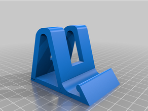 iphone stand xl heavier open design 3d printing phone 3d print model - Mito3D