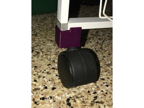 elfa castor conector reemplazo partes 3d print model - Mito3D