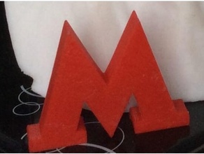 Moscou metro logotipo sinais logotipos 3d print model - Mito3D