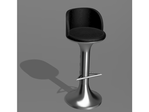 bar stool kitchen & dining barstool living room patio 3d print model - Mito3D