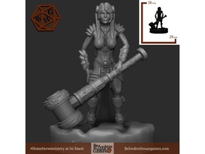 dwarf blacksmith 28mm support free games dnd mini miniature dungeon dungeons dungeonsanddragons dragons frostgrave miniatures supports pathfinder rpg supportfree supportless tabletop game gaming terrain warhammer warrior 3d print model - Mito3D