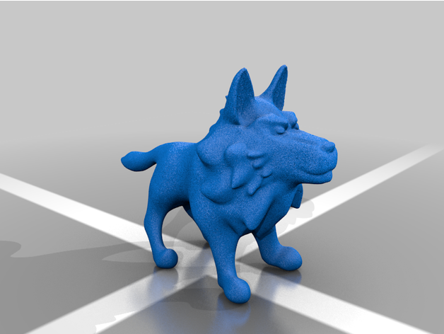 Lobo ver1 criaturas animal fofa 3D print model - Mito3D