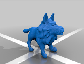 Loup ver1 créatures animal mignonne 3d print model - Mito3D