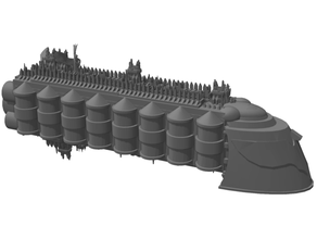 universe class heavy transport hobby battlefleet gothic bfg warhammer 40k 3d print model - Mito3D
