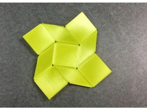 square twist flexible filament math art origami paperfolding 3d print model - Mito3D