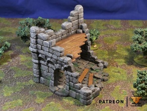 ruined town - set scenery free building toys & games age sigmar dungeons dragons frostgrave mordheim pathfinder patreon roleplaying terrain wargame wargames wargaming warhammer 3d print model - Mito3D