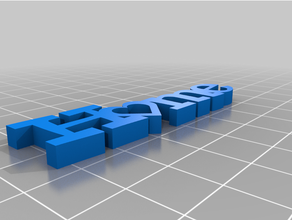text decor 3d print model - Mito3D