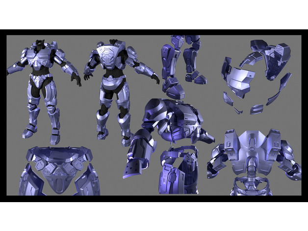 Halo 5 tuteurs mjolnir marque iv armure 3d impression 3dprinting cosplay guerres Maître chef 3D print model - Mito3D