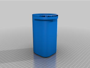 metal recycling basket trash bin containers 3d print model - Mito3D