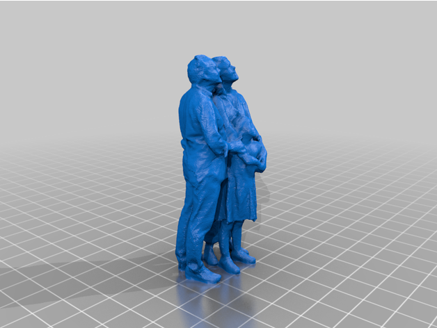 Printle çift 001 heykeller 3D print model - Mito3D