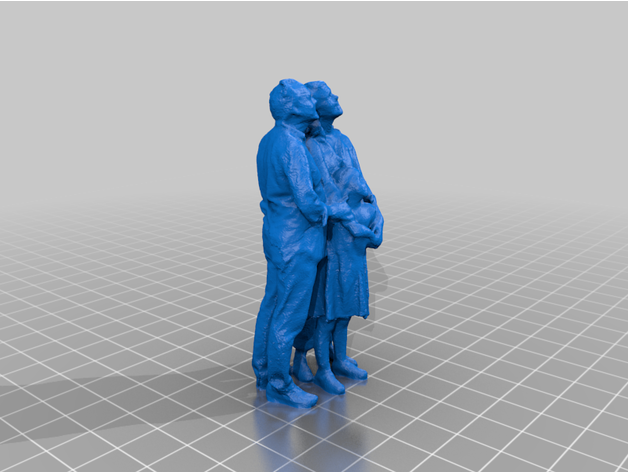 imprimer couple 001 sculptures 3D print model - Mito3D