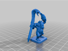 heroquest fimir mage 2 toys & games 3d print model - Mito3D