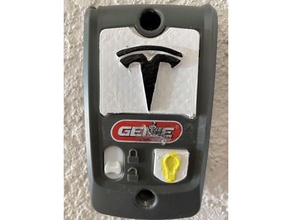 gênio porta abridor botões substituição partes garagem Tesla 3d print model - Mito3D