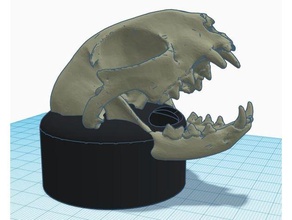 umidificatore sostituzione parti ossatura gatto goth arredamento ossario cranio non necessario 3d print model - Mito3D