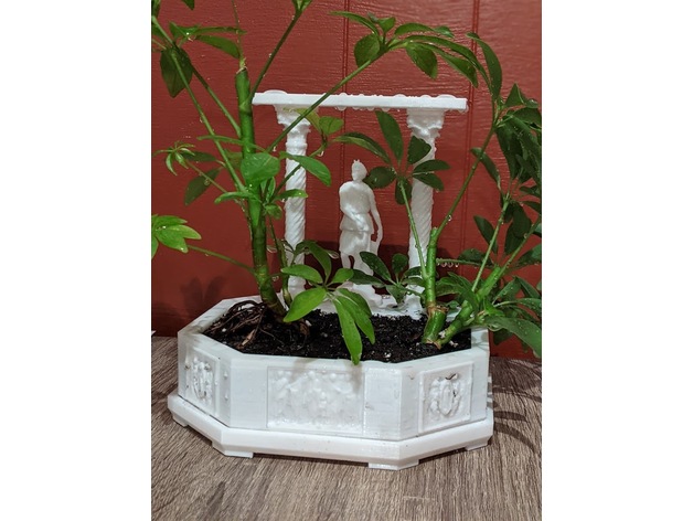 classical sculpture planter outdoor & garden 3D print model - Mito3D