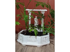 clássico escultura plantador ar livre jardim 3d print model - Mito3D