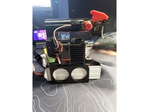 estrato LED Linterna equipo encargarse batería carro bricolaje diy 3d print model - Mito3D