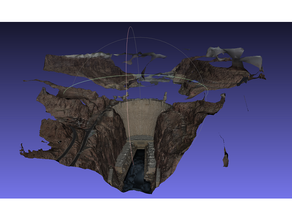 Staubsauger Damm Gittergewebe scannt Repliken 3d Karte Scan topografisch Topographie 3d print model - Mito3D