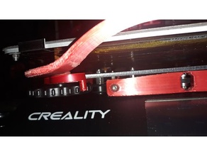 cr10s pro bed level wheel locks 3d printer parts leveling knob cr-10 cr10 cr10spro creality lock 3d print model - Mito3D