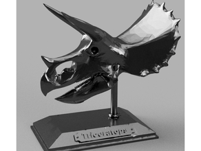 triceratops cráneo Arte dinosaurio 3d print model - Mito3D