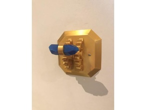 Steampunk Licht Schalter australisch Ausführung + Kristall Griff Dekor Ausrüstung Magie 3d print model - Mito3D